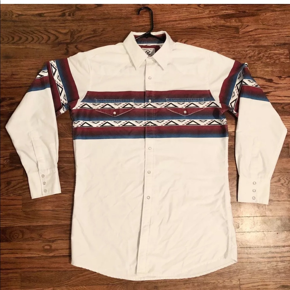 Corral West Mens Button Down Western Shirt L